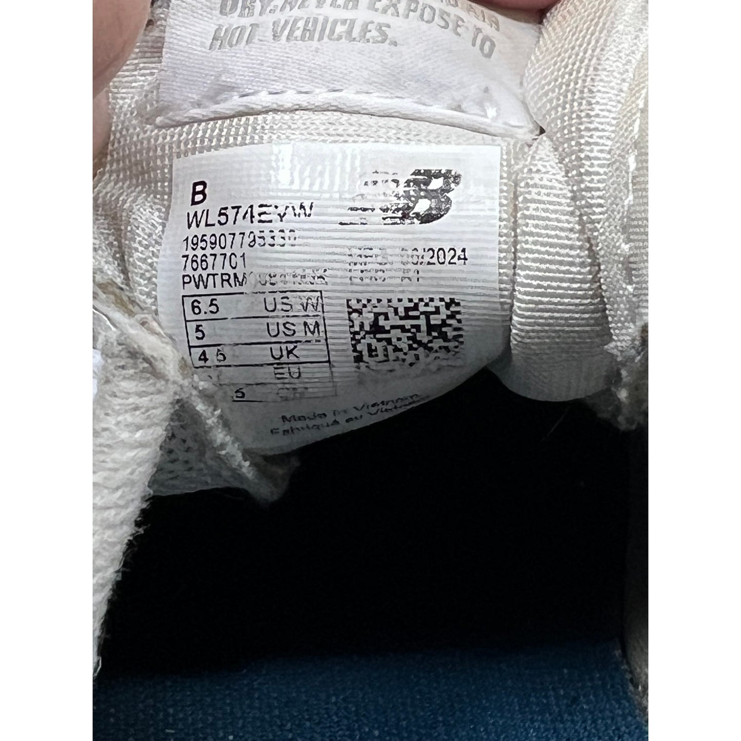 New Balance 574 Nimbus Cloud Blanc Homme 5 Femme 6.5