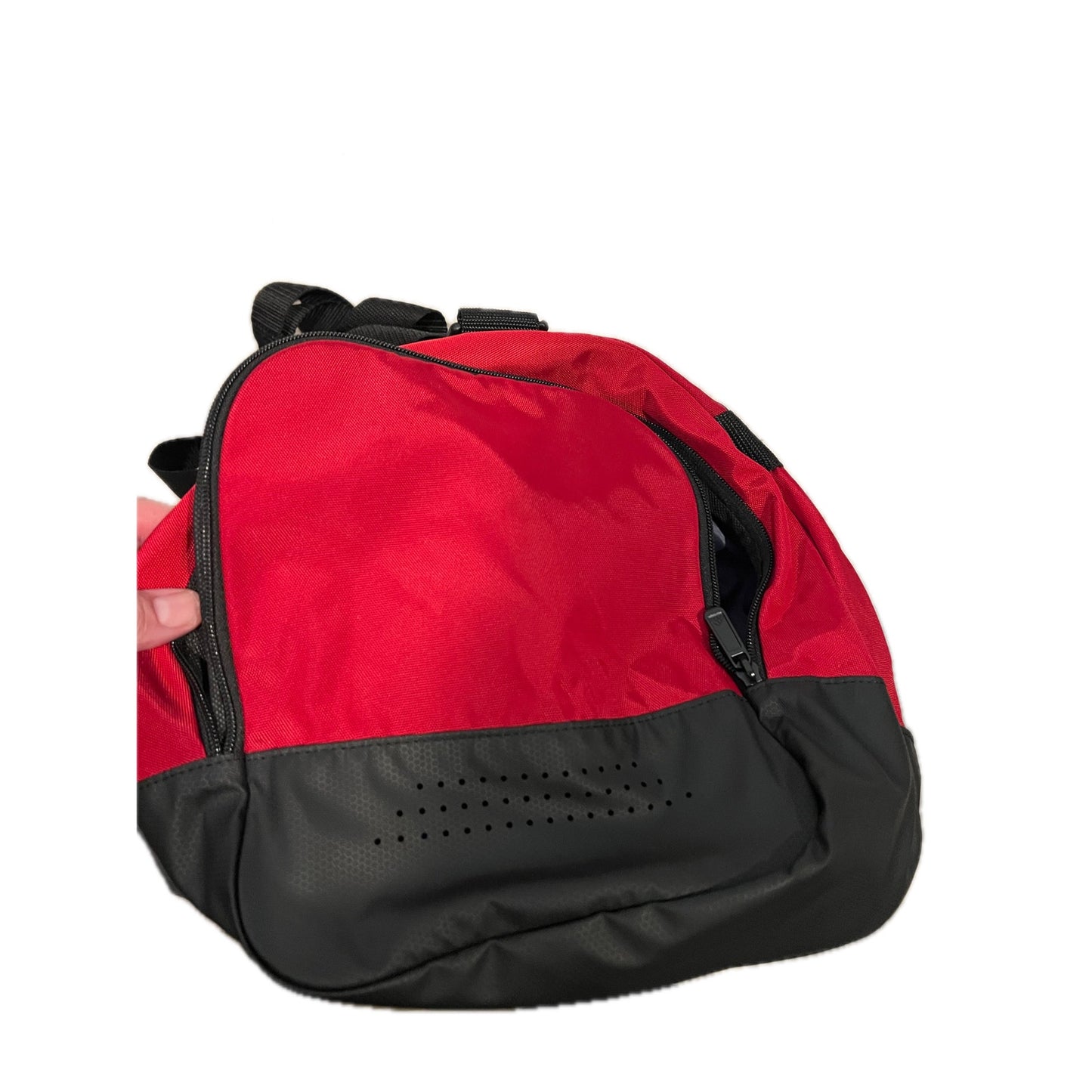 Adidas Defender IV Small 15"x11"x11" Red Black Duffel Bag