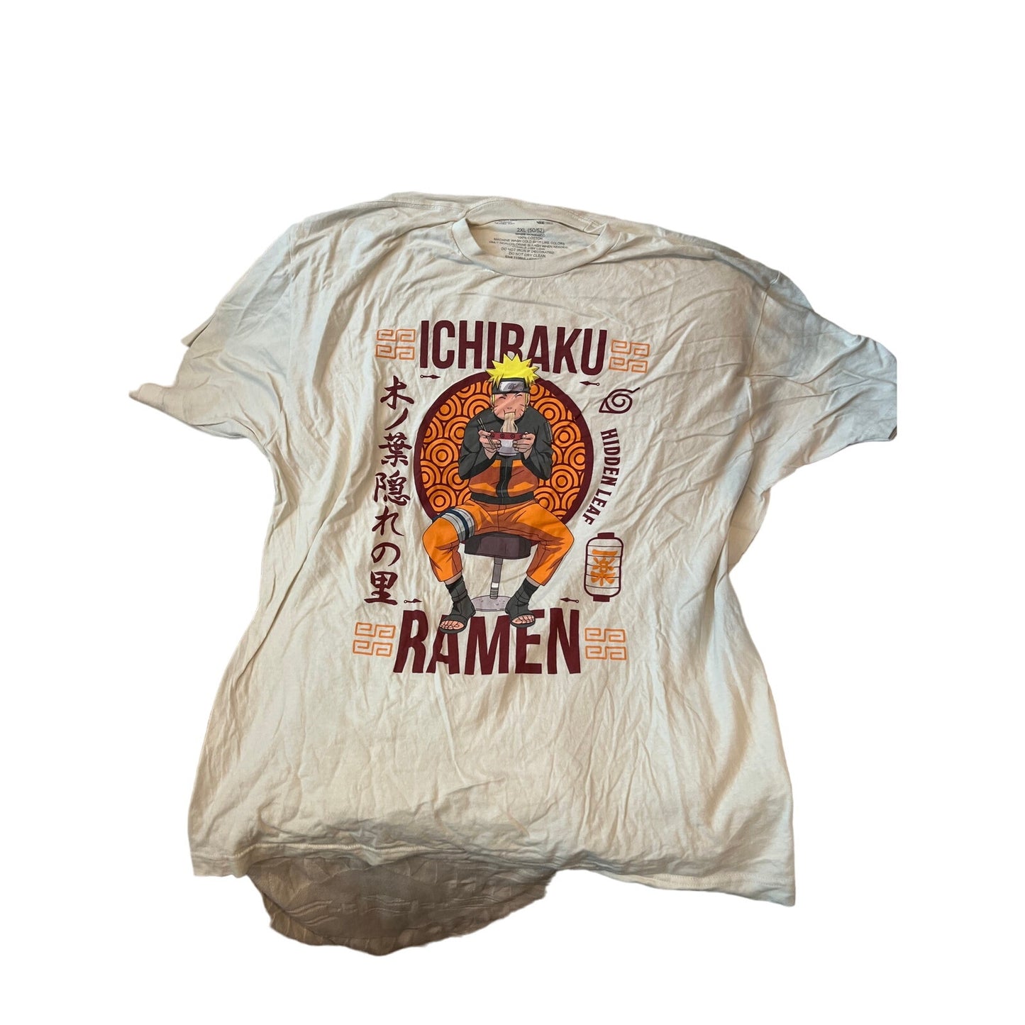 Ichiraku Ramen Naruto Anime T-Shirt Mens XXL