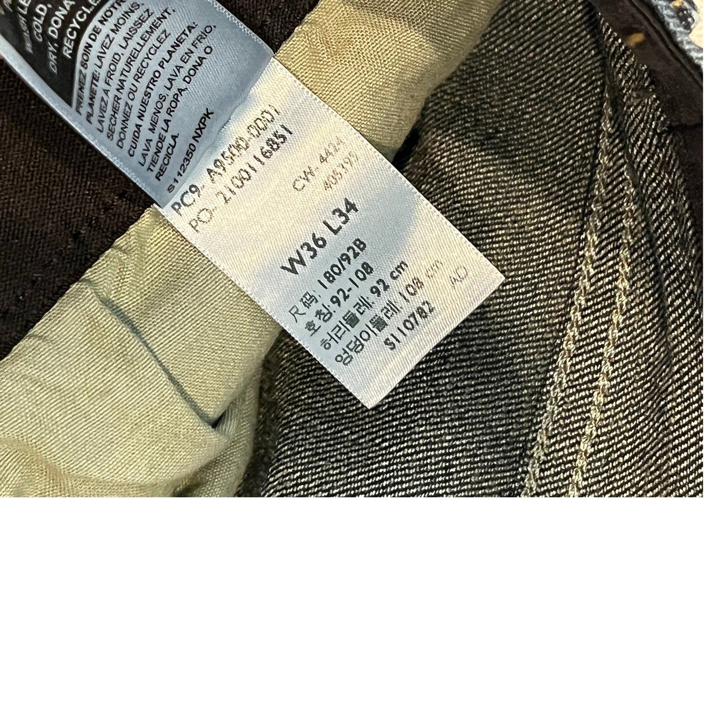 Levi Action Flex Signature Straight Fit Jeans 34x30