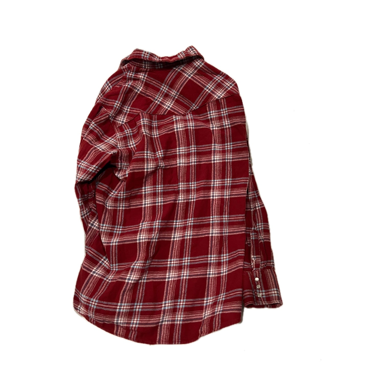 Camisa de franela a cuadros roja Wrangler para hombre XLT