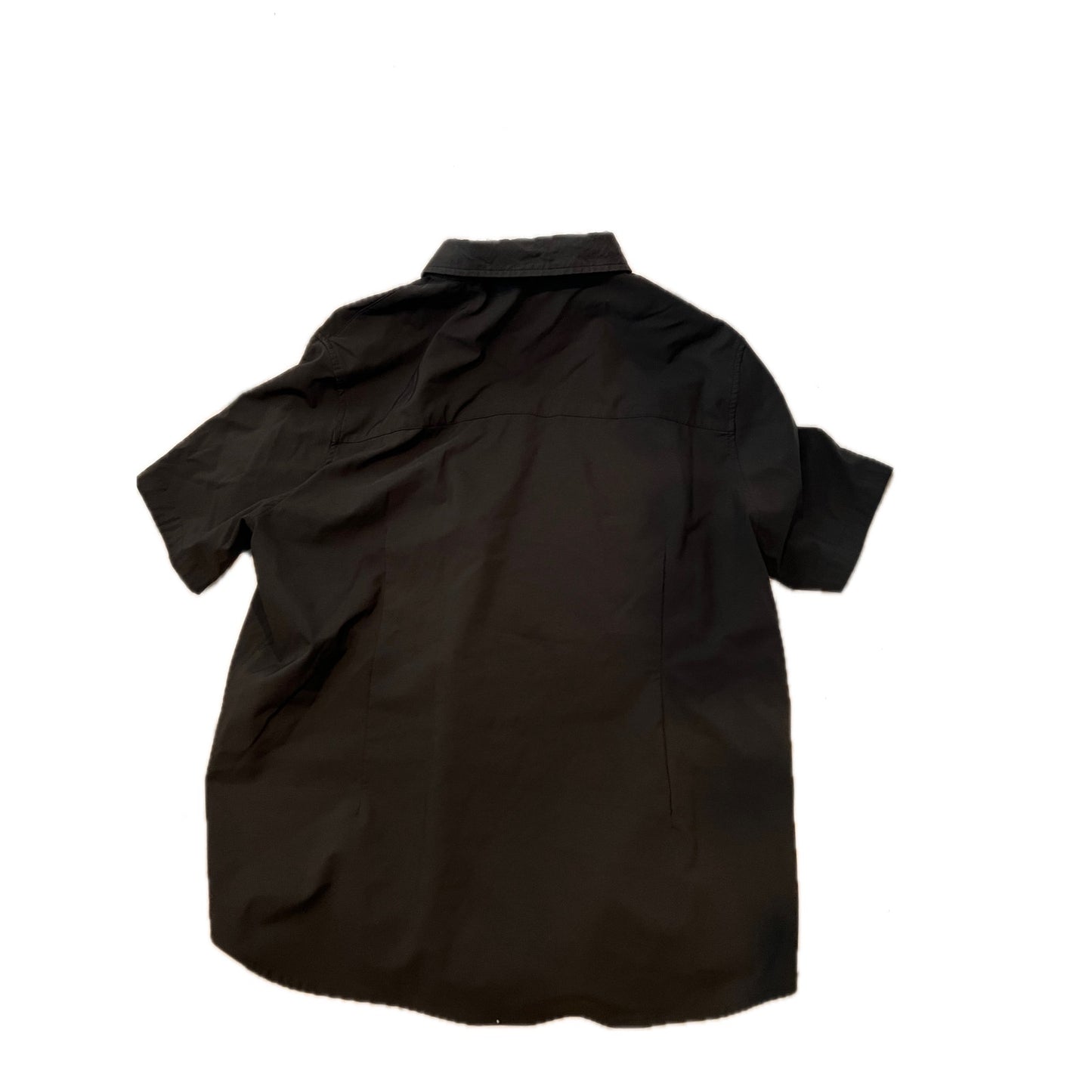 Chemise boutonnée à manches courtes noire Marc Asher, taille XL pour homme