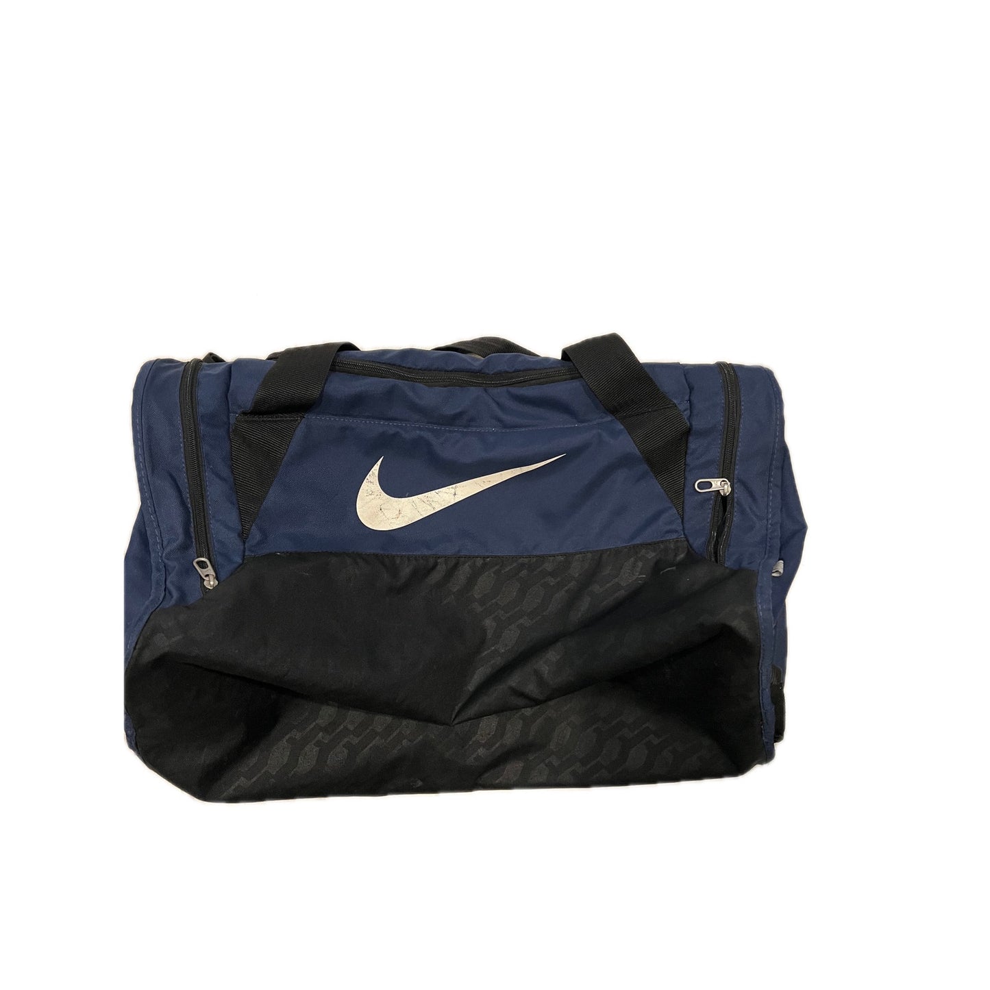 Nike Brasilia 9.5 Blue Black Medium 60L Duffel Gym Bag
