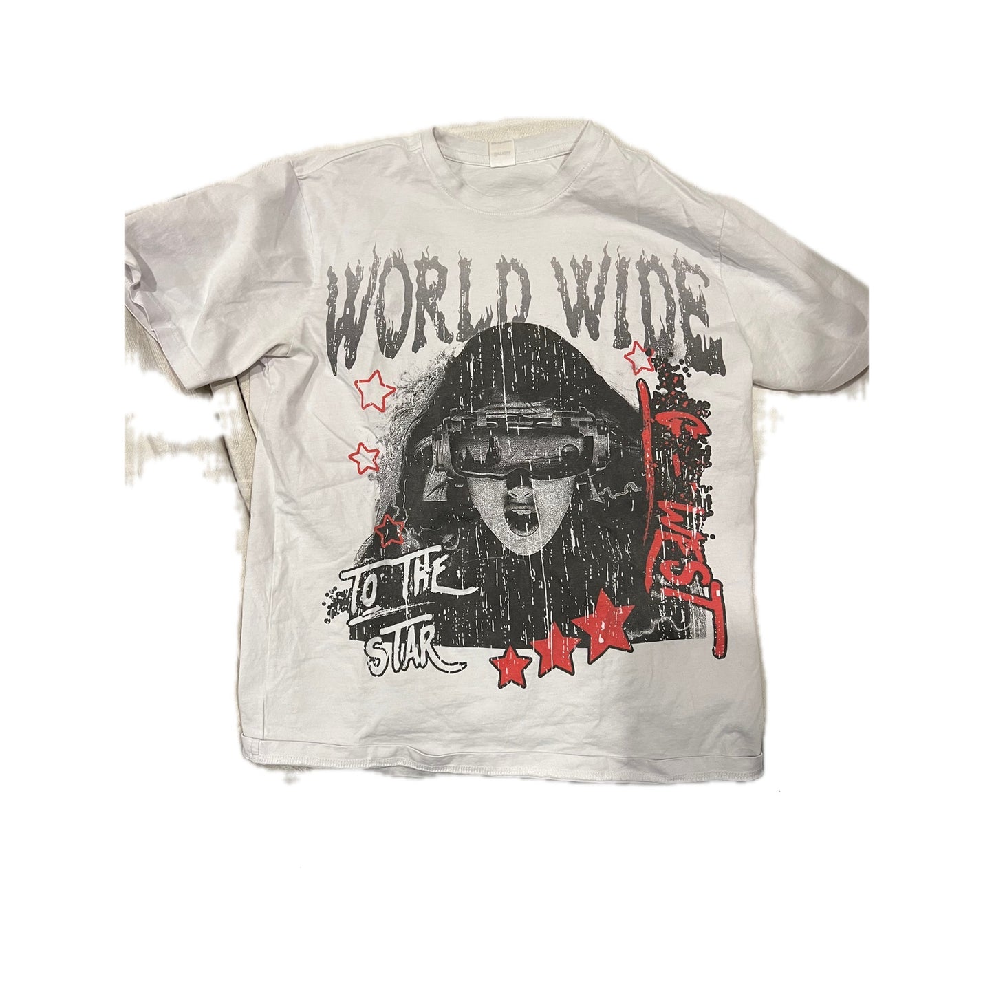 G West Worldwide Streetwear White T-Shirt Mens S