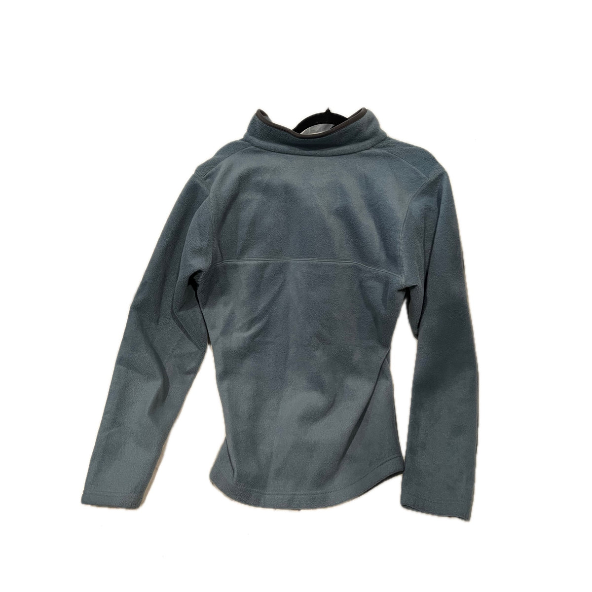 Columbia Qtr Zip Fleece Gray Blue Mens Small