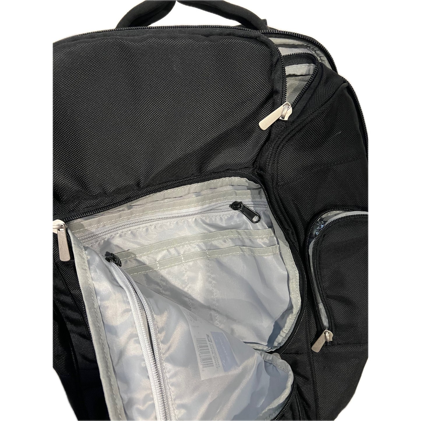 Protege 18" Weekender Travel Backpack w Laptop Sleeve, Black