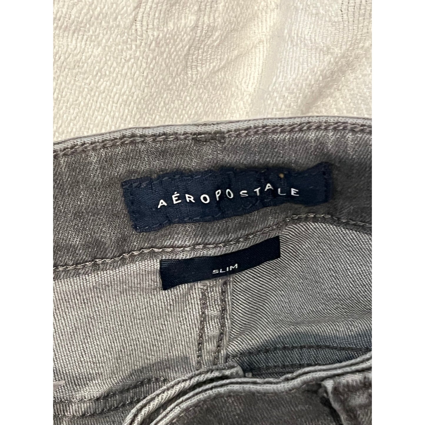 Aeropostale Slim Gray Jeans Mens 31x32