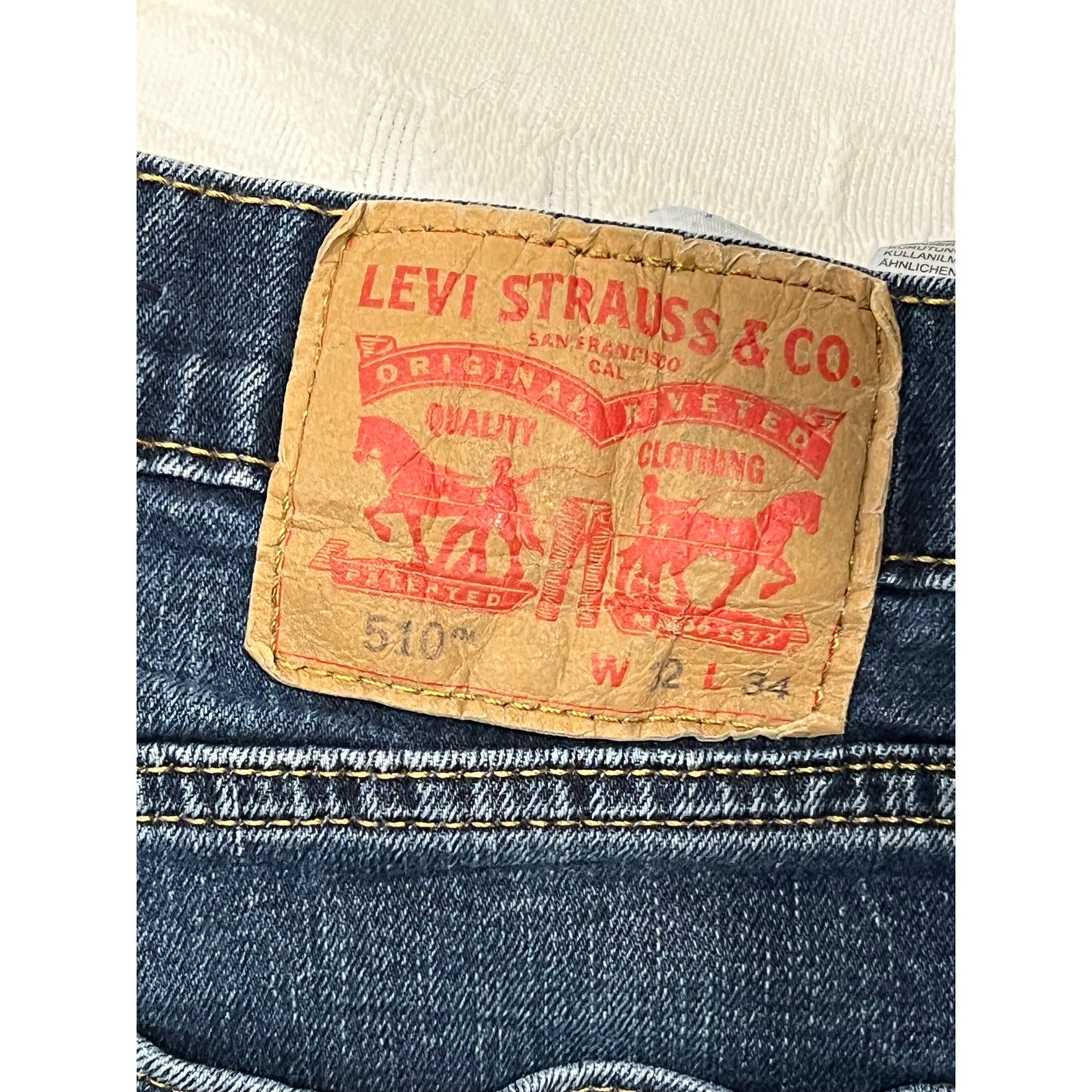 Levi's 510 Slim Fit Jeans Mens 32x34