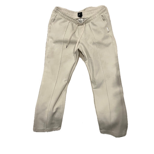 H&M White Regular Fit Polyester Joggers Mens L