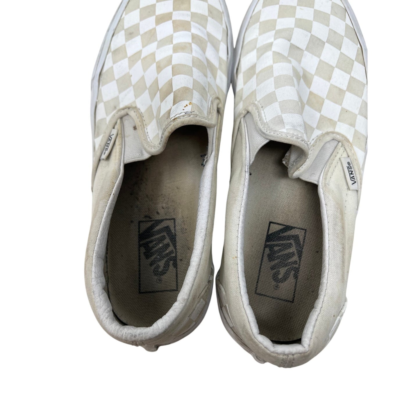 VANS Canvas Checkered Low Top Skate Shoes Mens 7.5 Woman 9