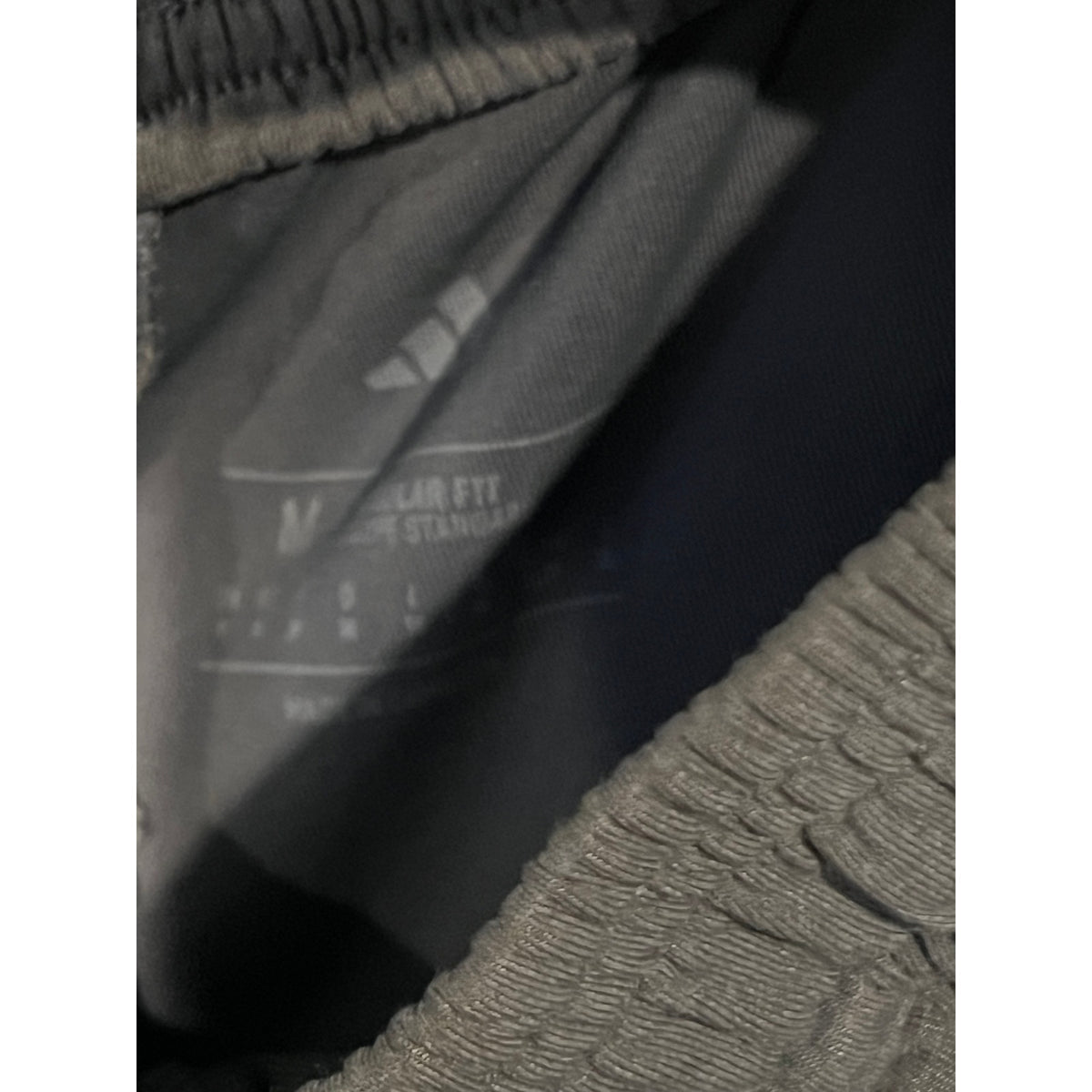 Adidas GRAY White Zippered Ankle Joggers Mens Med