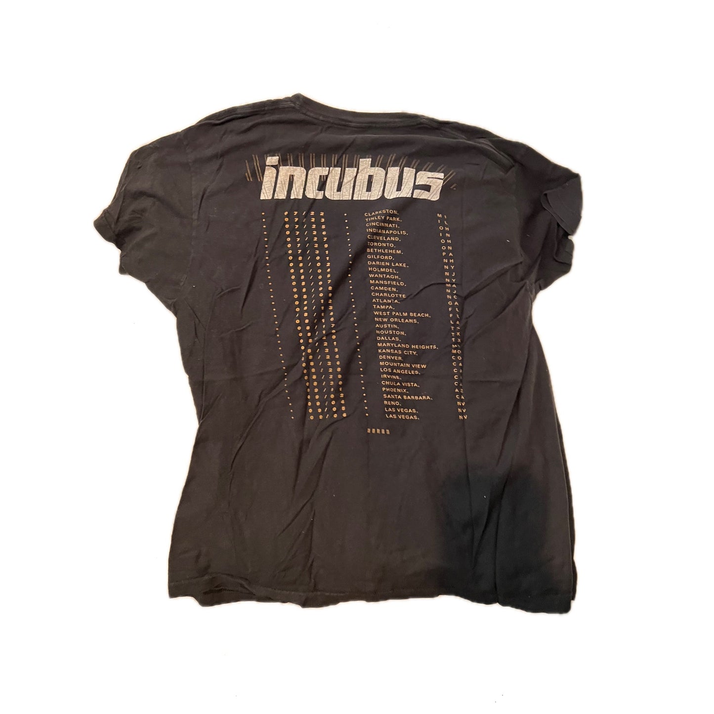 Incubus 2015 Tour Concert Tee Shirt Mens XL