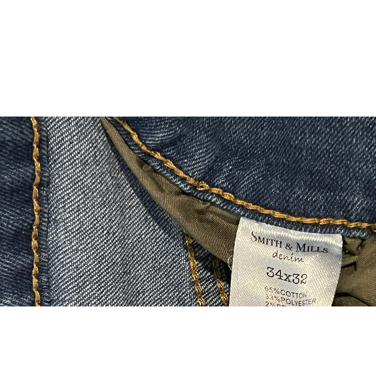 Smith & Mills Straight Leg Jeans Mens 34x32