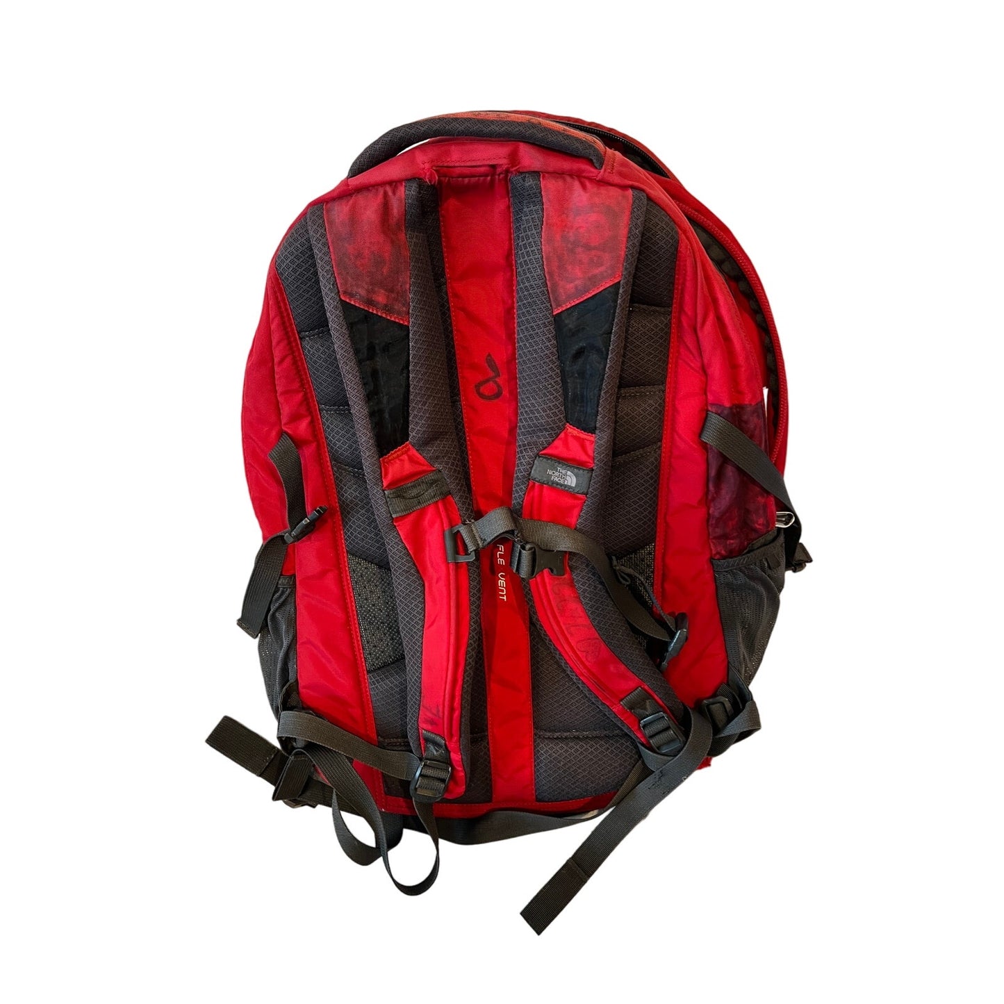 The North Face Red Gray Borealis Backpack