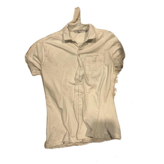 Kenneth Cole White Polo Golf Shirt Mens Small