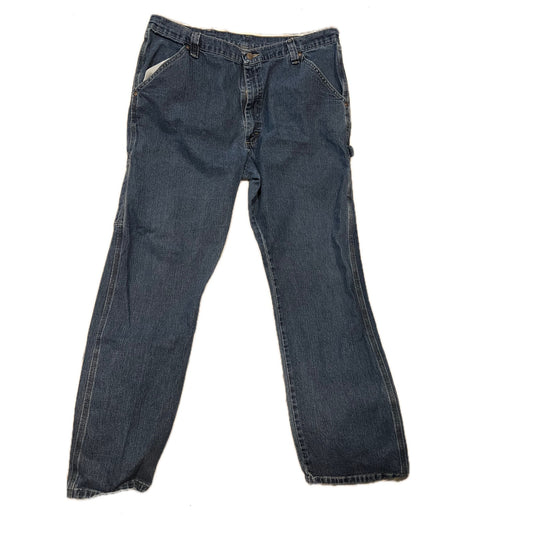 Wrangler Straight Fit Jeans Mens 38x34