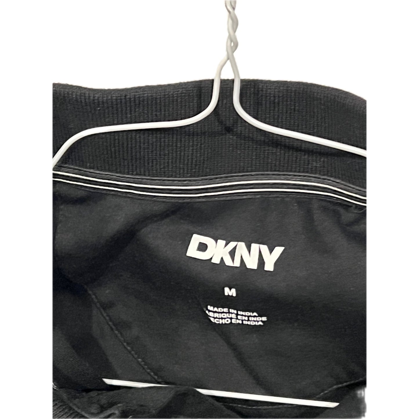 DKNY Black Polo Shirt Mens Medium