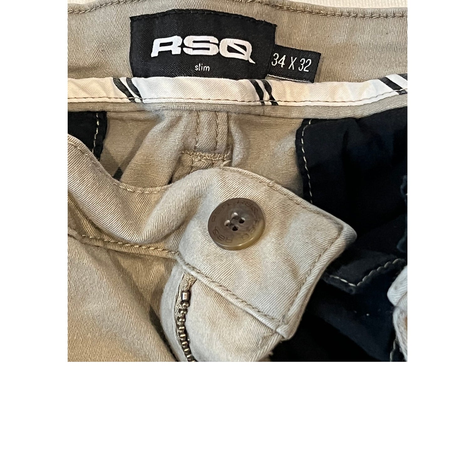 RSQ Slim Gray Jeans Mens 34x32