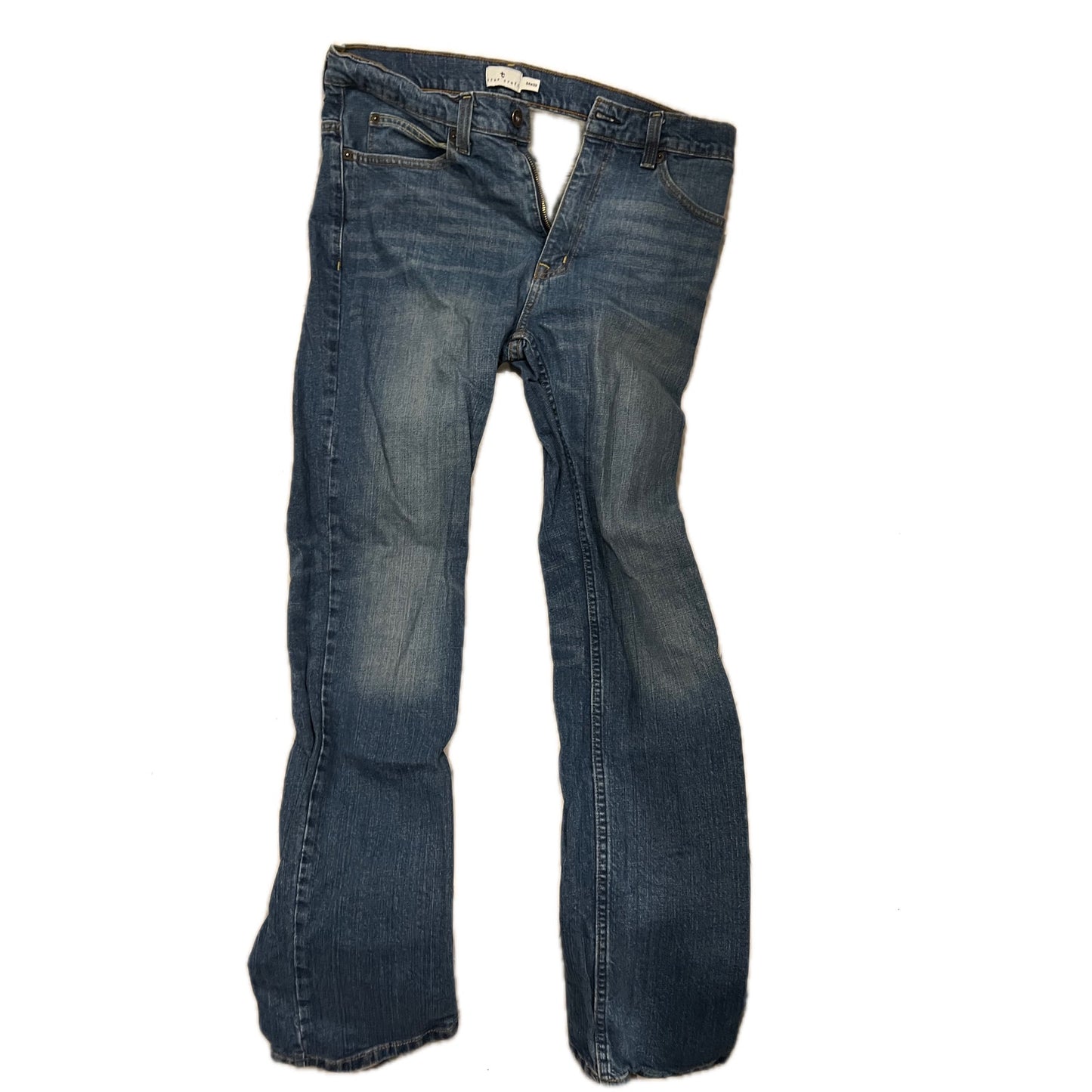 True Craft Jeans de corte recto ajustado para hombre 34x32