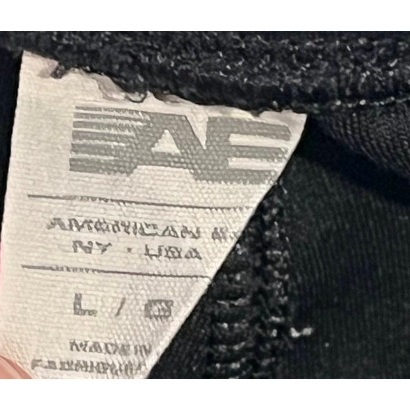 American Eagle Black Cuffed Sweatpants Mens Large