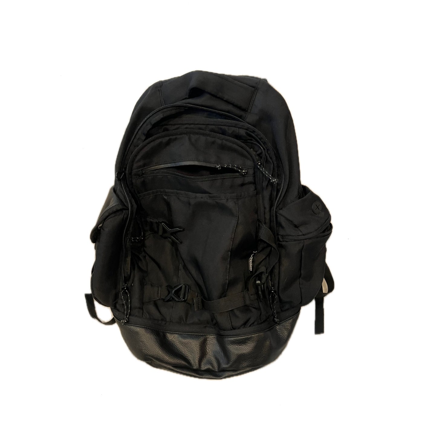 Sac à dos Outdoor Products noir 26L avec simili cuir