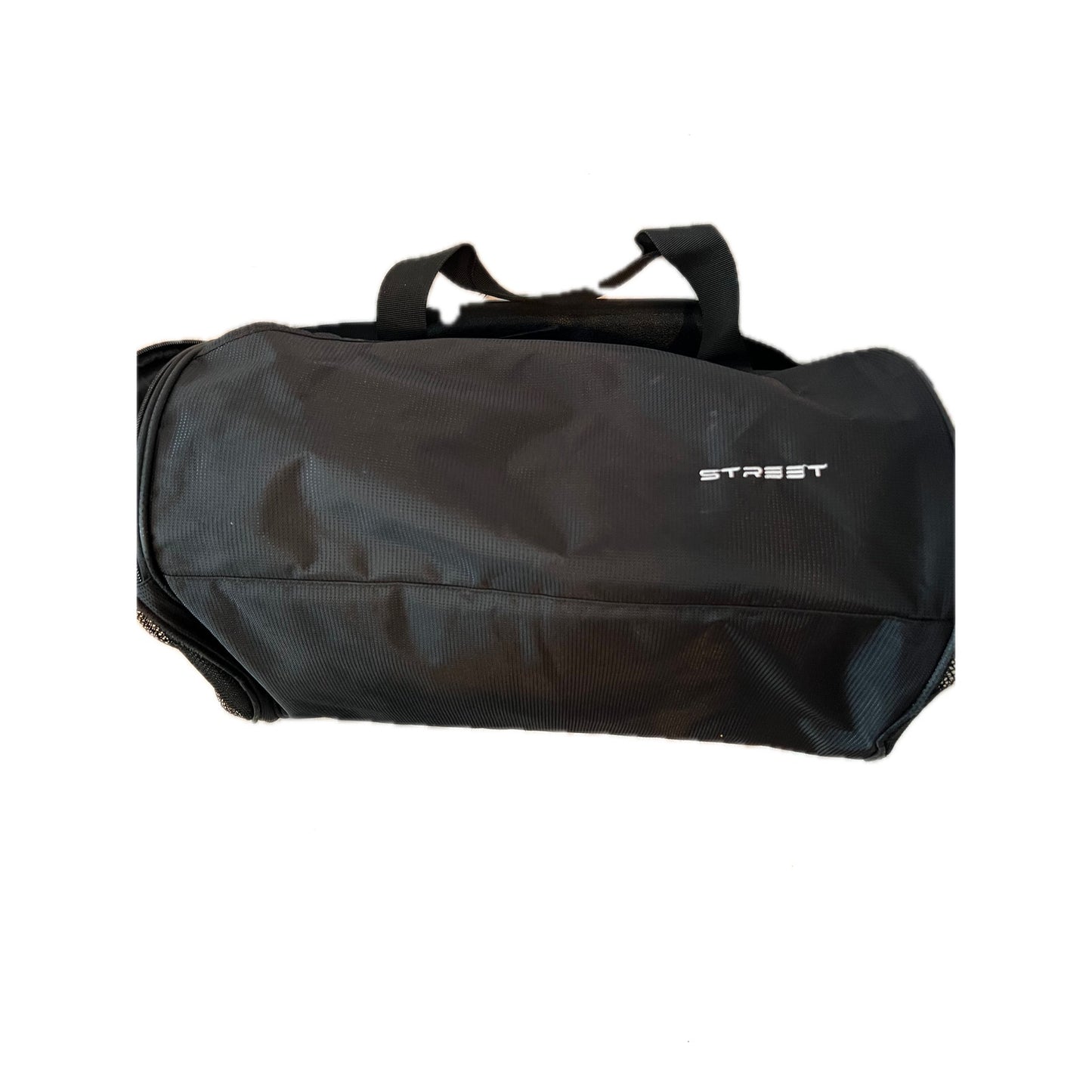 The Street Black Duffel Bag 16"x10"x10" Zipped