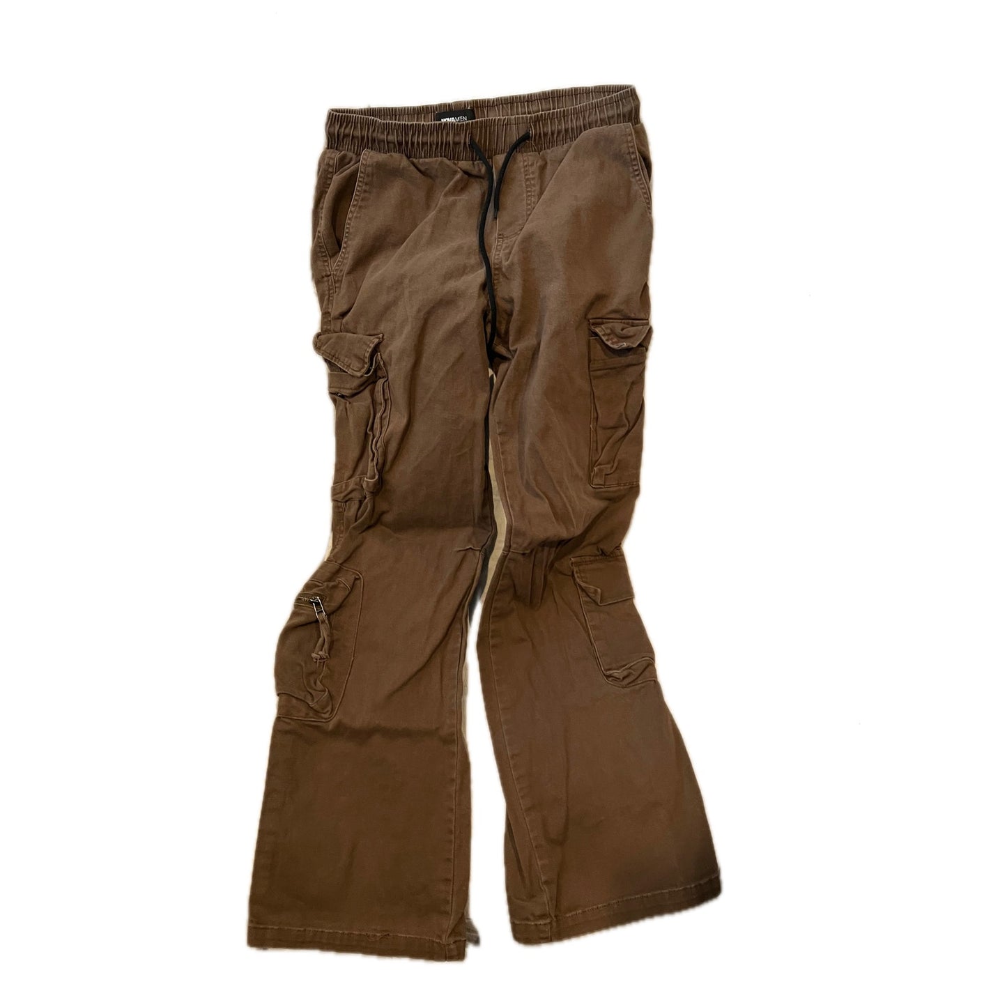 Novamen Loose Cargo Brown Pants Mens Small 28x27