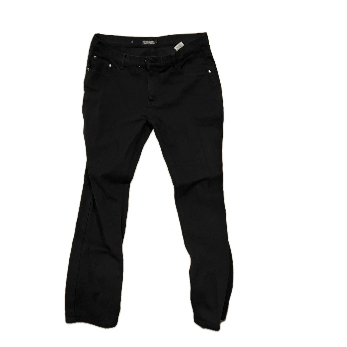 Silver Needle Slim Straight Black Jeans Mens 36x32