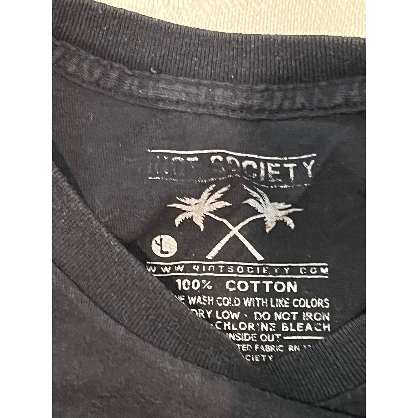 Riot Society Deaths Door Always Open Black T-Shirt Mens Lar