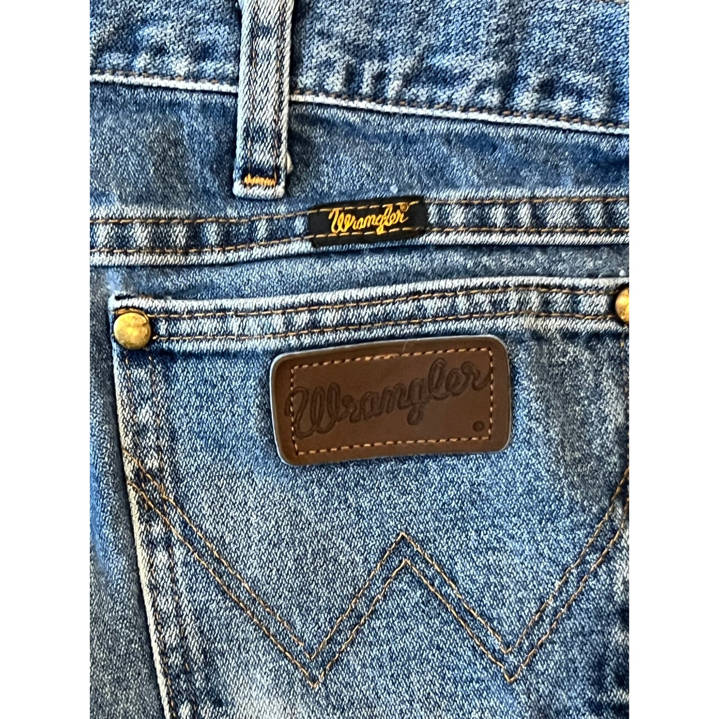 Wrangler Straight Leg Blue 13 MWZ Jeans Mens 32x34
