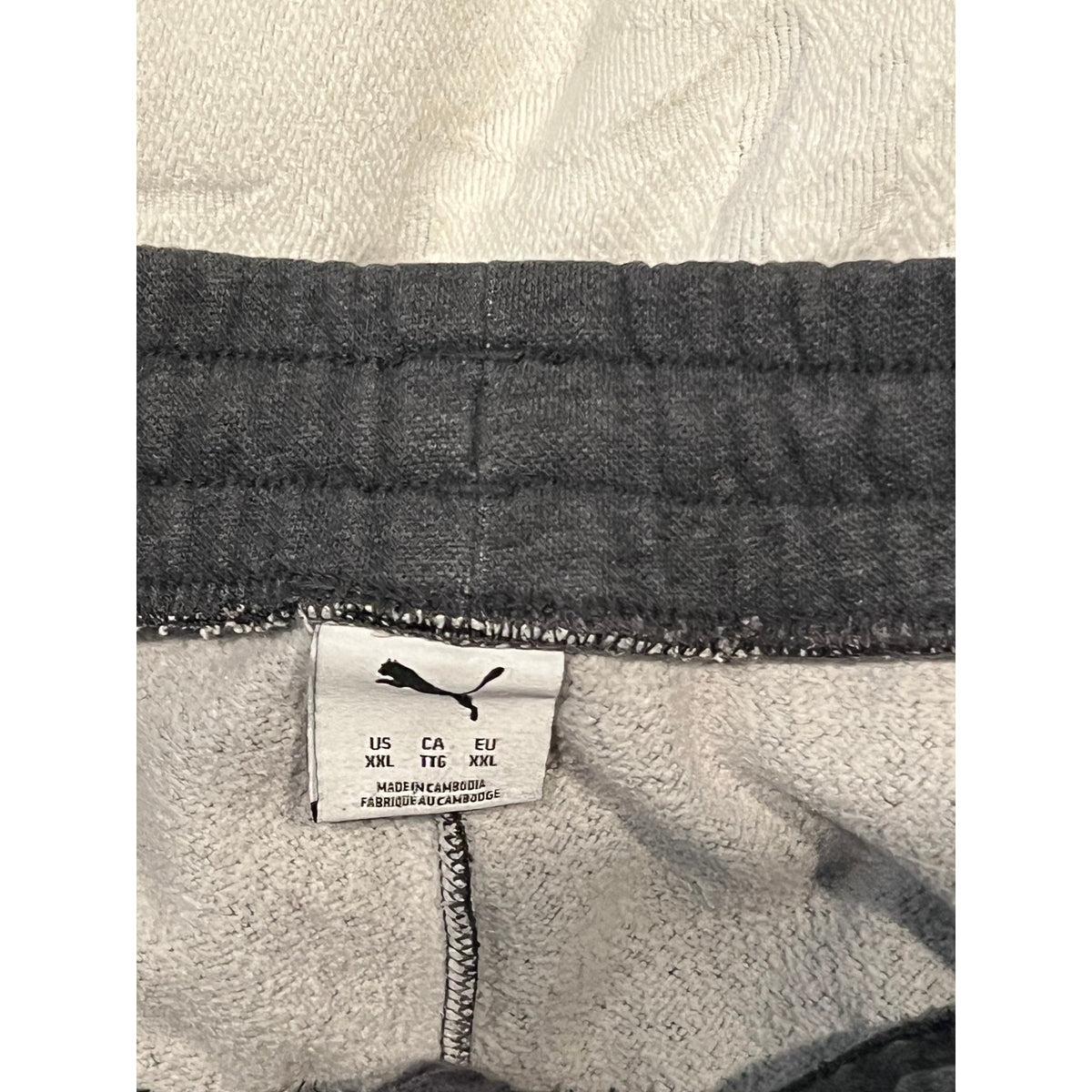 Puma Charcoal Gray Cuffed Ankle Sweatpants Mens XXL