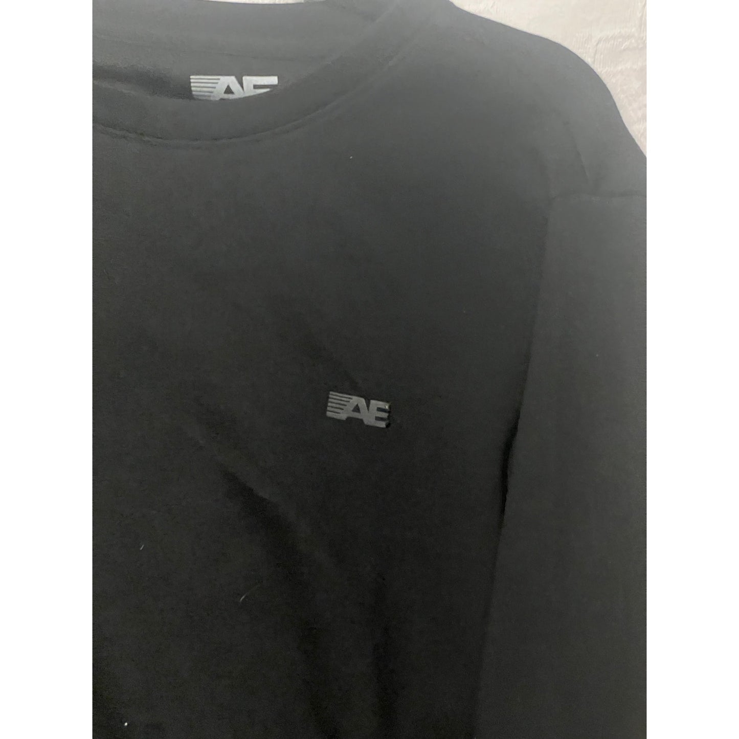 American Eagle Black Crewneck Sweatshirt Mens Medium