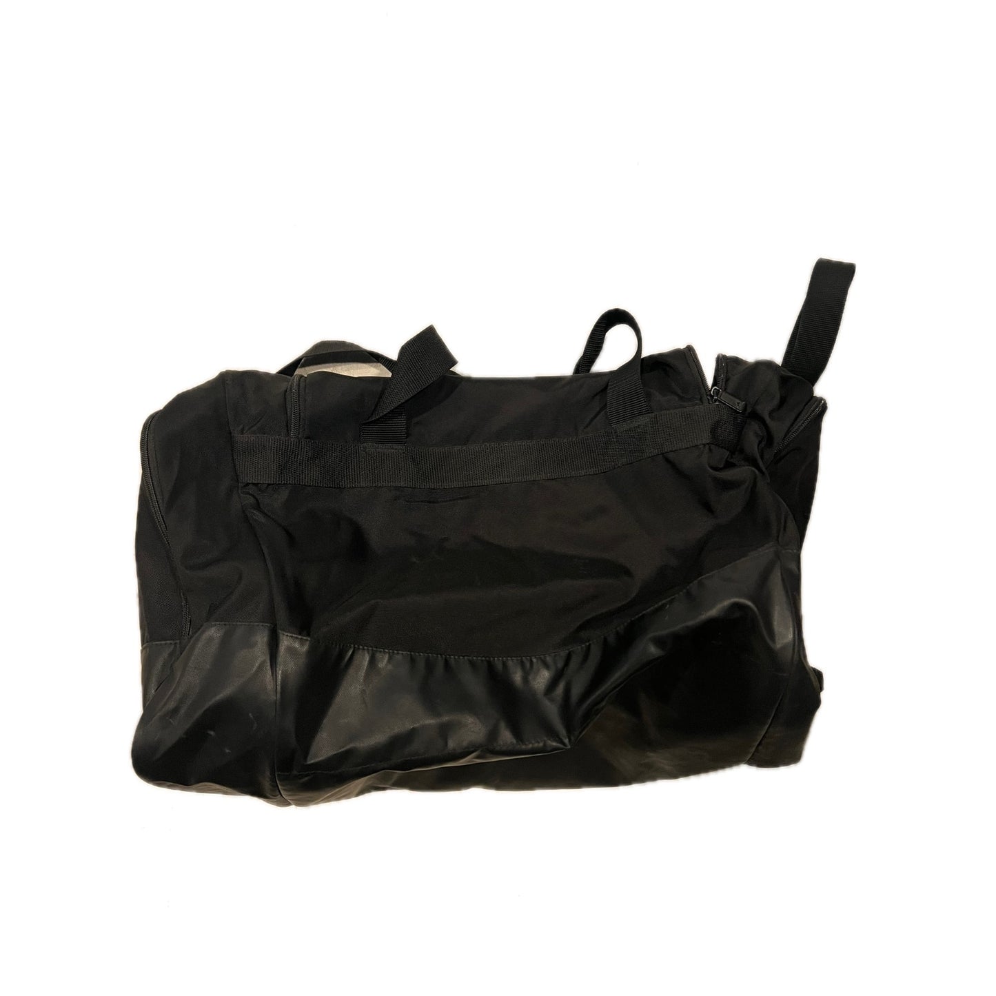 Adidas Faux Leather Medium 20"x12"x10" Black Duffel Gym Bag