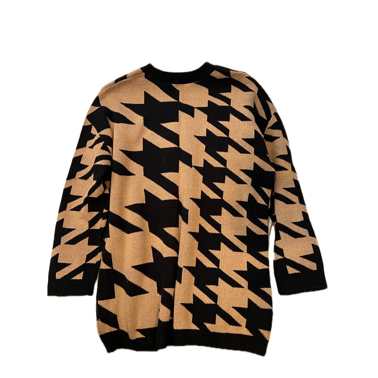 Pull Express Londres Prince de Galles Noir et Beige Femme Taille M