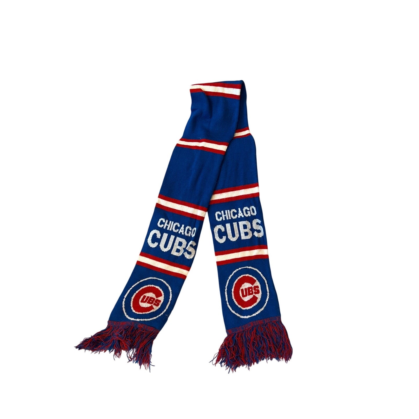 Chicago Cubs Vintage Knit Scarf, Unisex