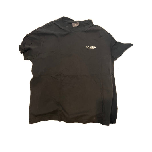 H&M La Brea Thick Loose Fit Black T-Shirt Mens L