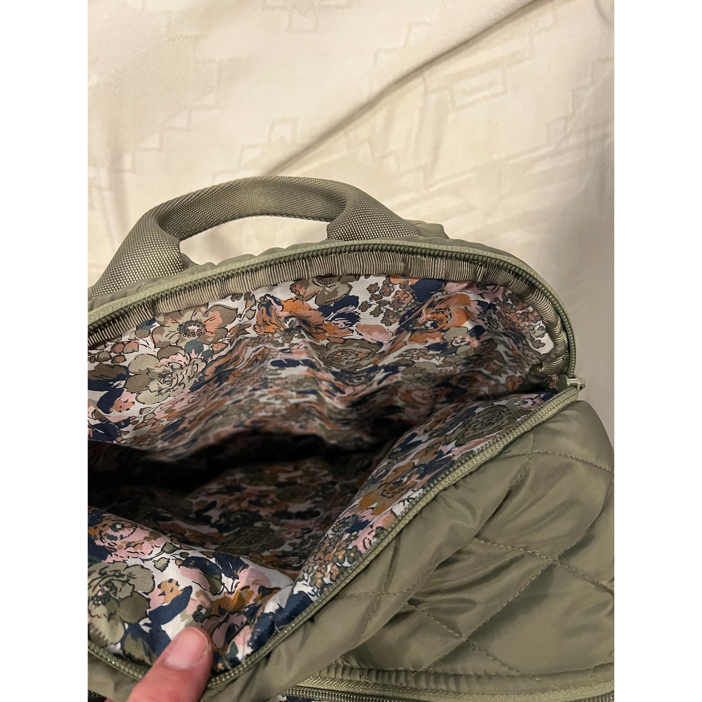 Vera Bradley Quilted Cotton Large Bancroft Backpack