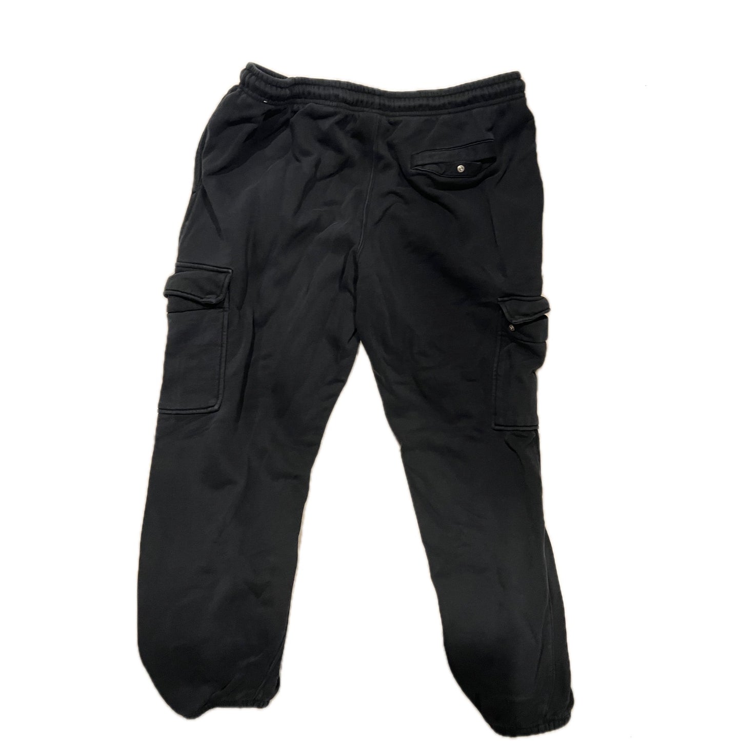 Nike Black Cuffed Ankle Cargo Sweatpants Mens Size XL