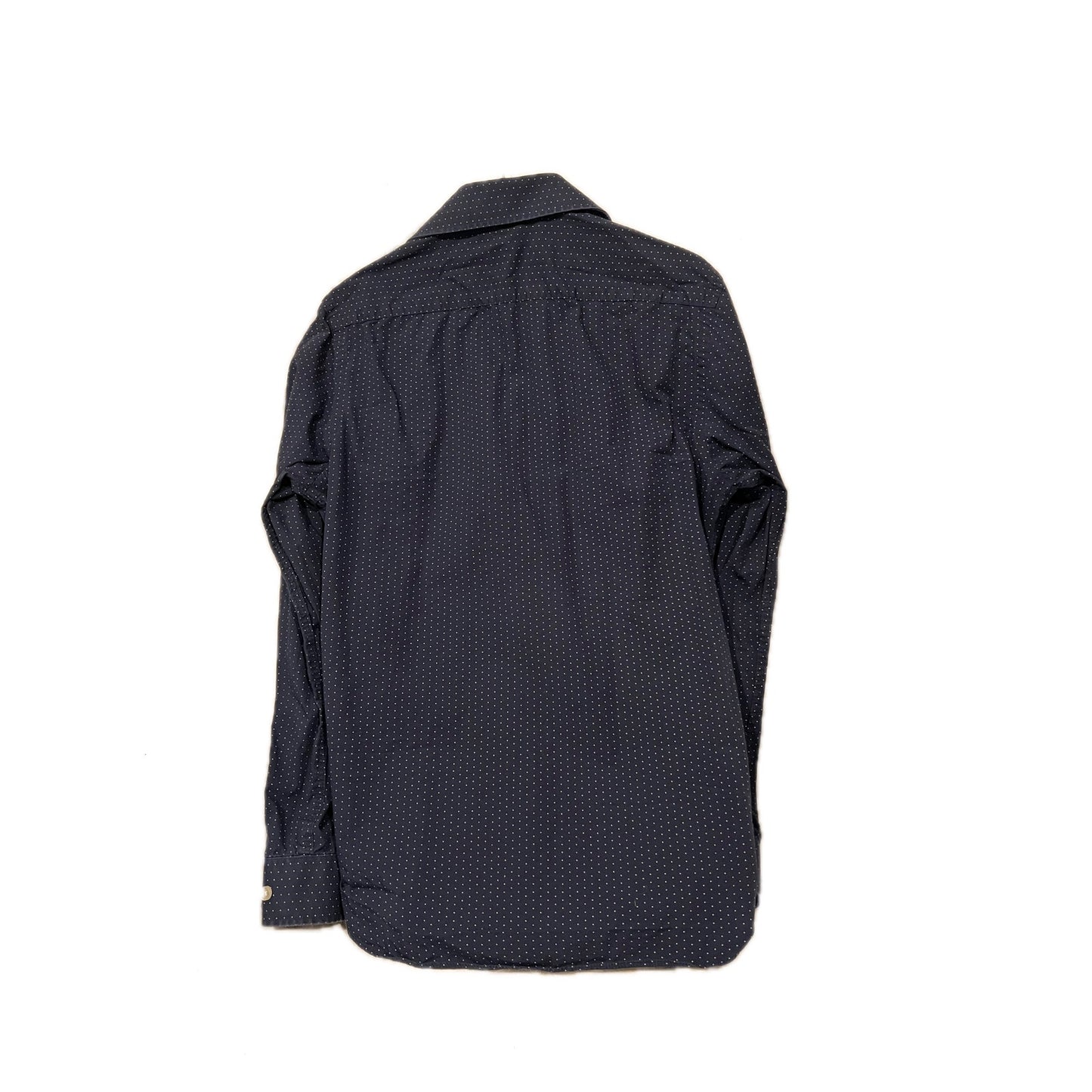 Michael Kors Polka Dot Black Dress Shirt Mens Med 15.5/34-35