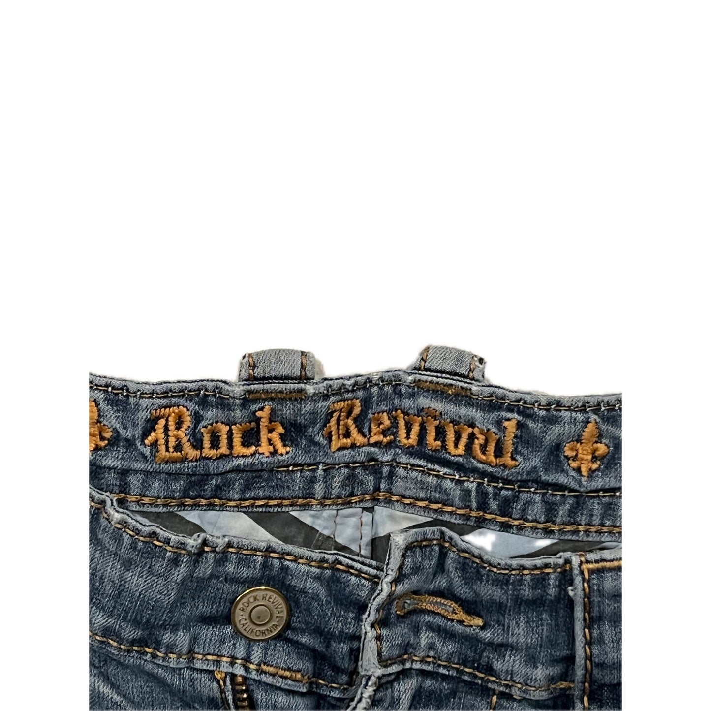 Rock Revival Albus Straight Jeans Distressed 33x33