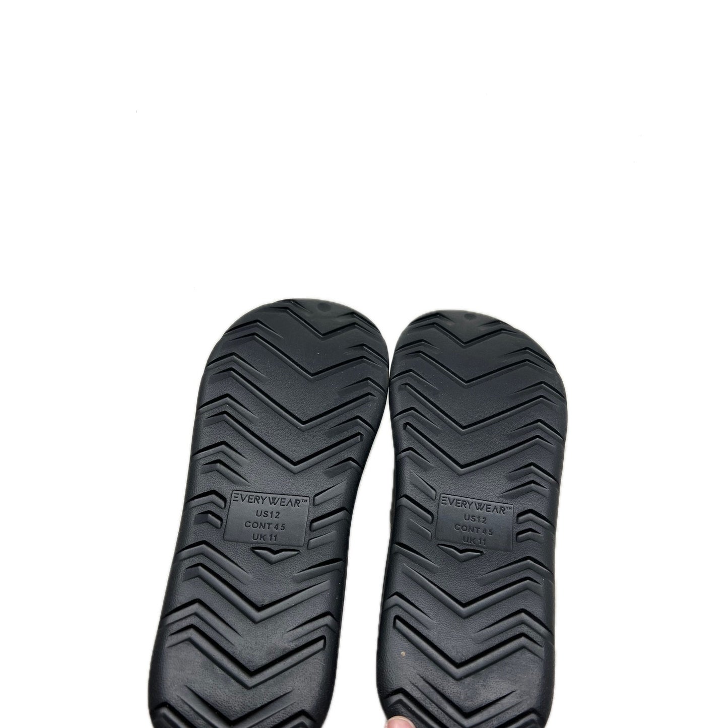Totes Black Slides Mens 12 Womans 13