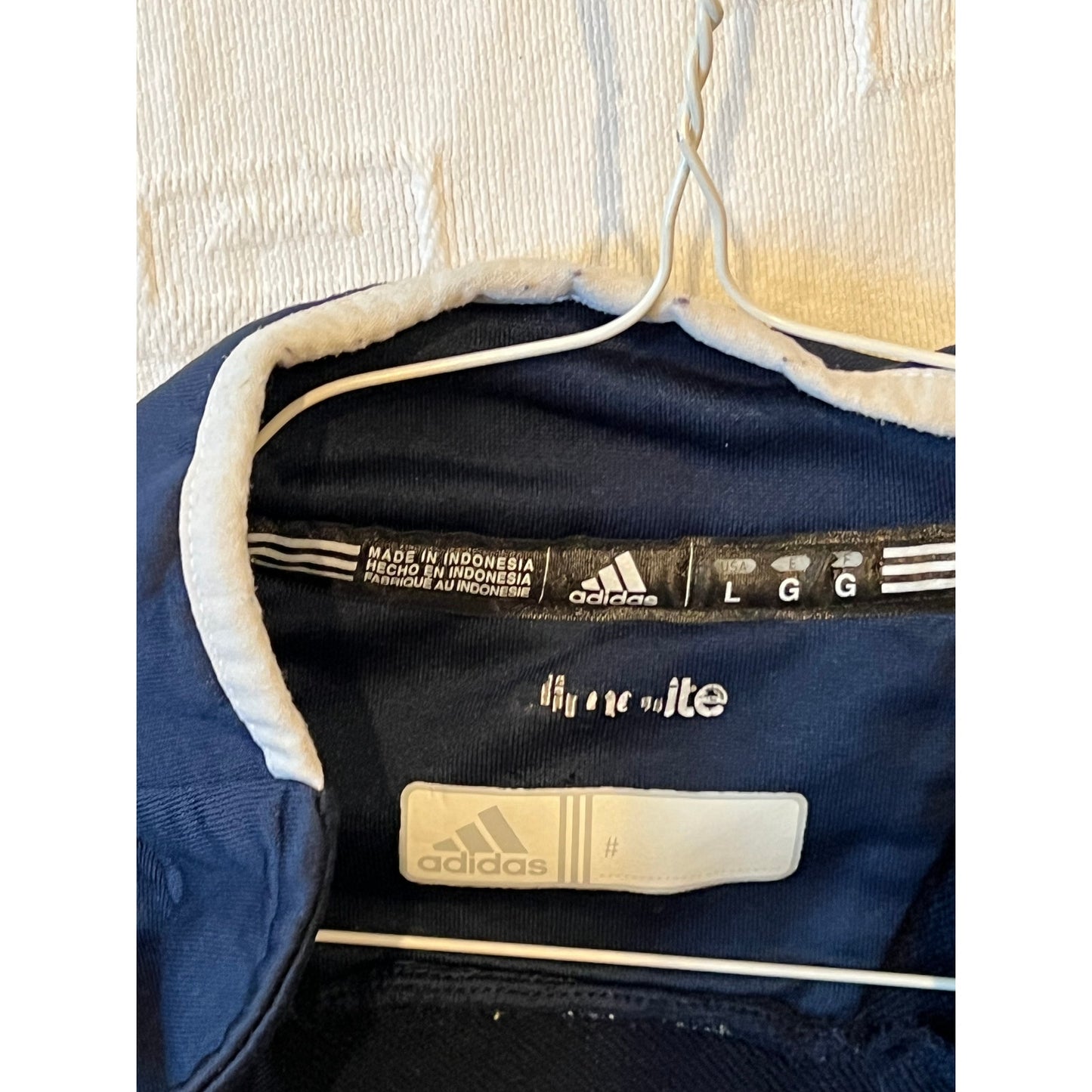 Adidas Vintage Notre Dame Climalite 1/4 Zip Mens L