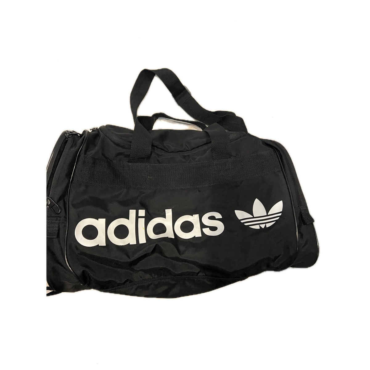 Adidas Defender Small White Black Gym Bag 18"x10"x10"