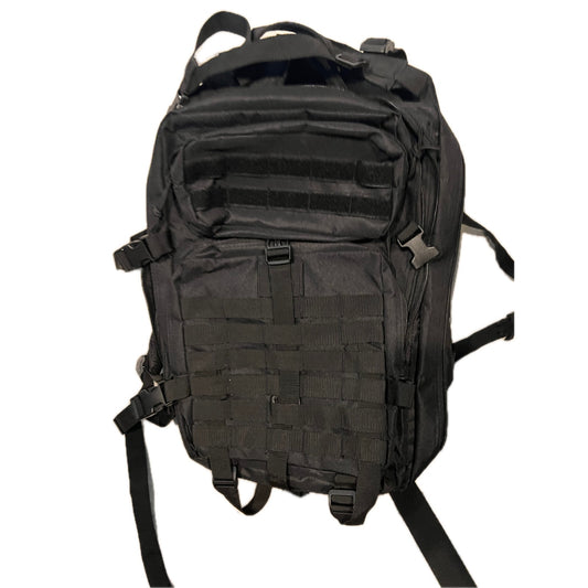 No Label Tactical Black Backpack Medium 26L