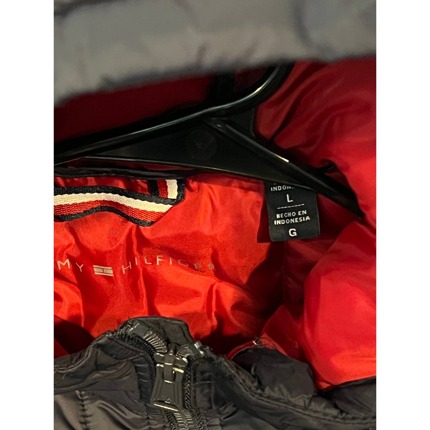 Doudoune matelassée Tommy Hilfiger bleue pour homme, taille L