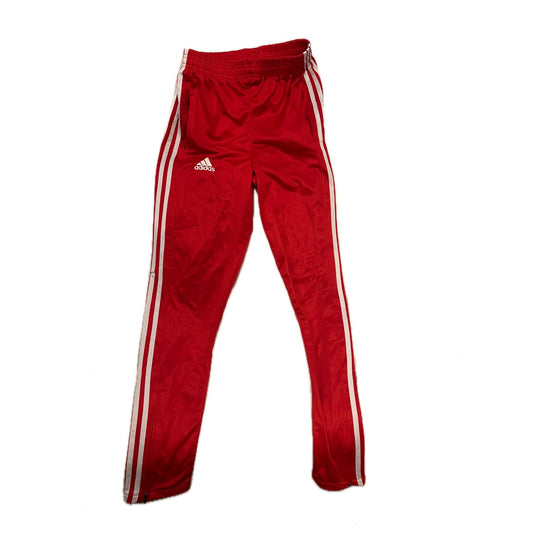 adidas Red Zipper Ankle Trackpants Joggers Woman XL
