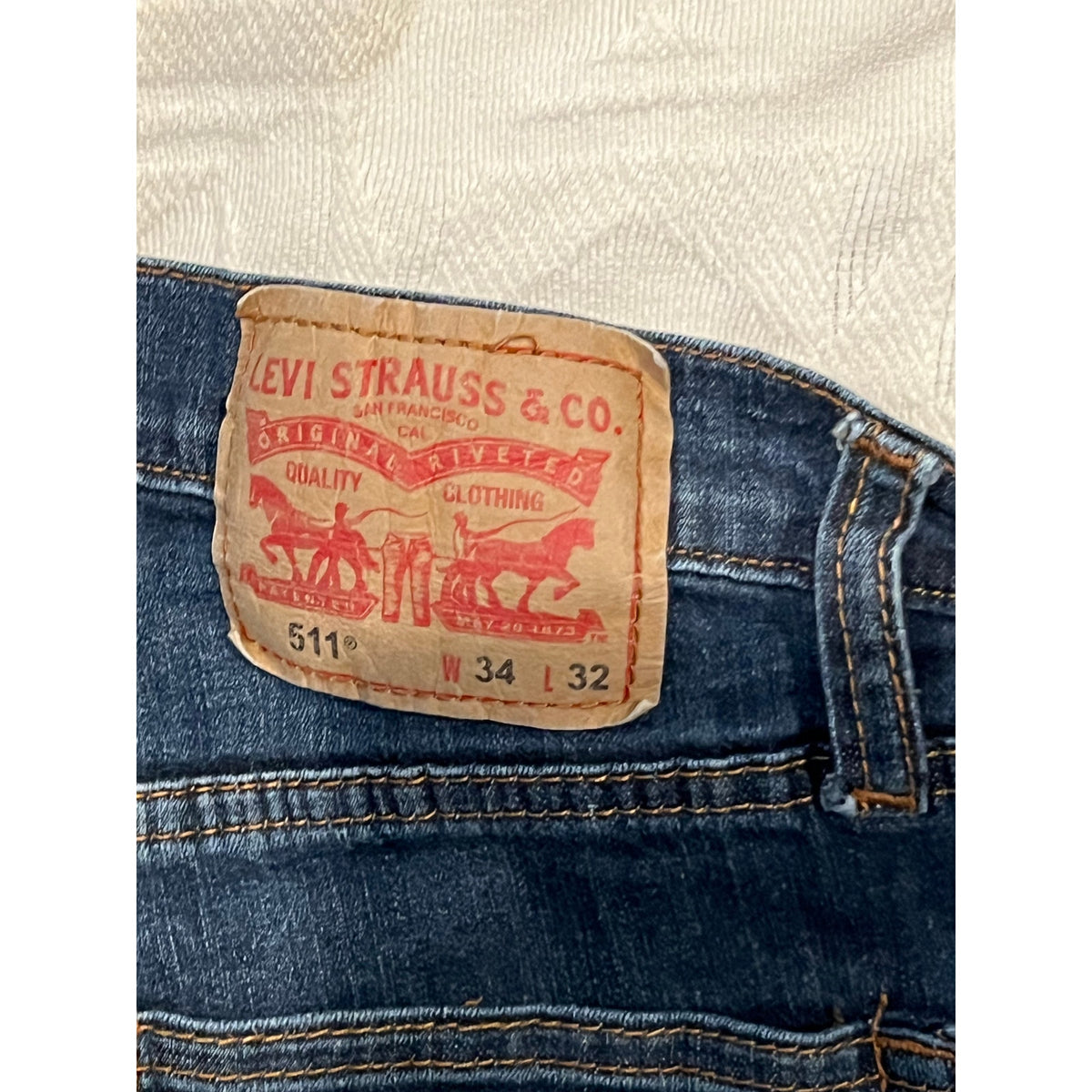 Levi's Blue Jeans Slim Fit 511 34x32
