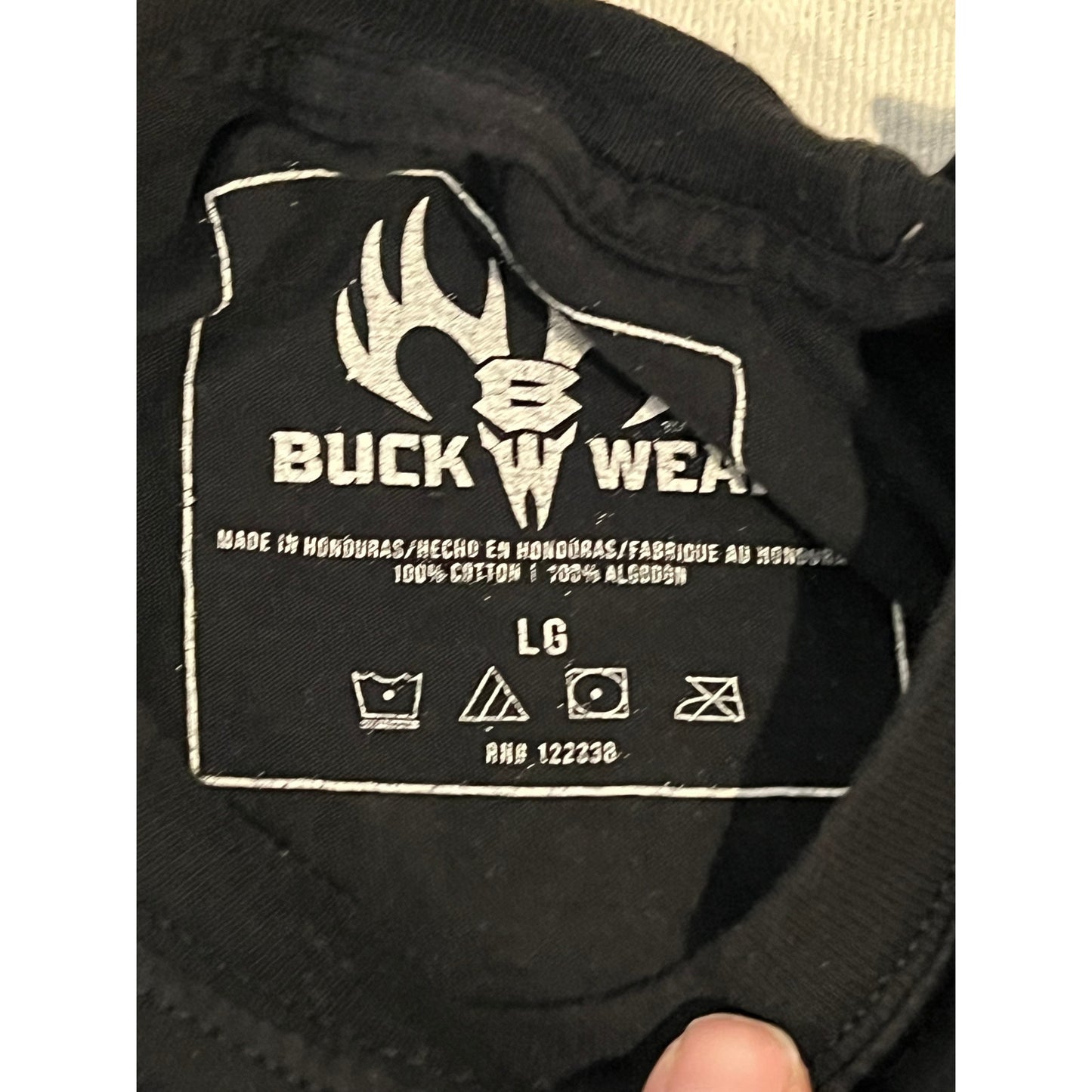Buckwear Red White and True T-Shirt Mens Large