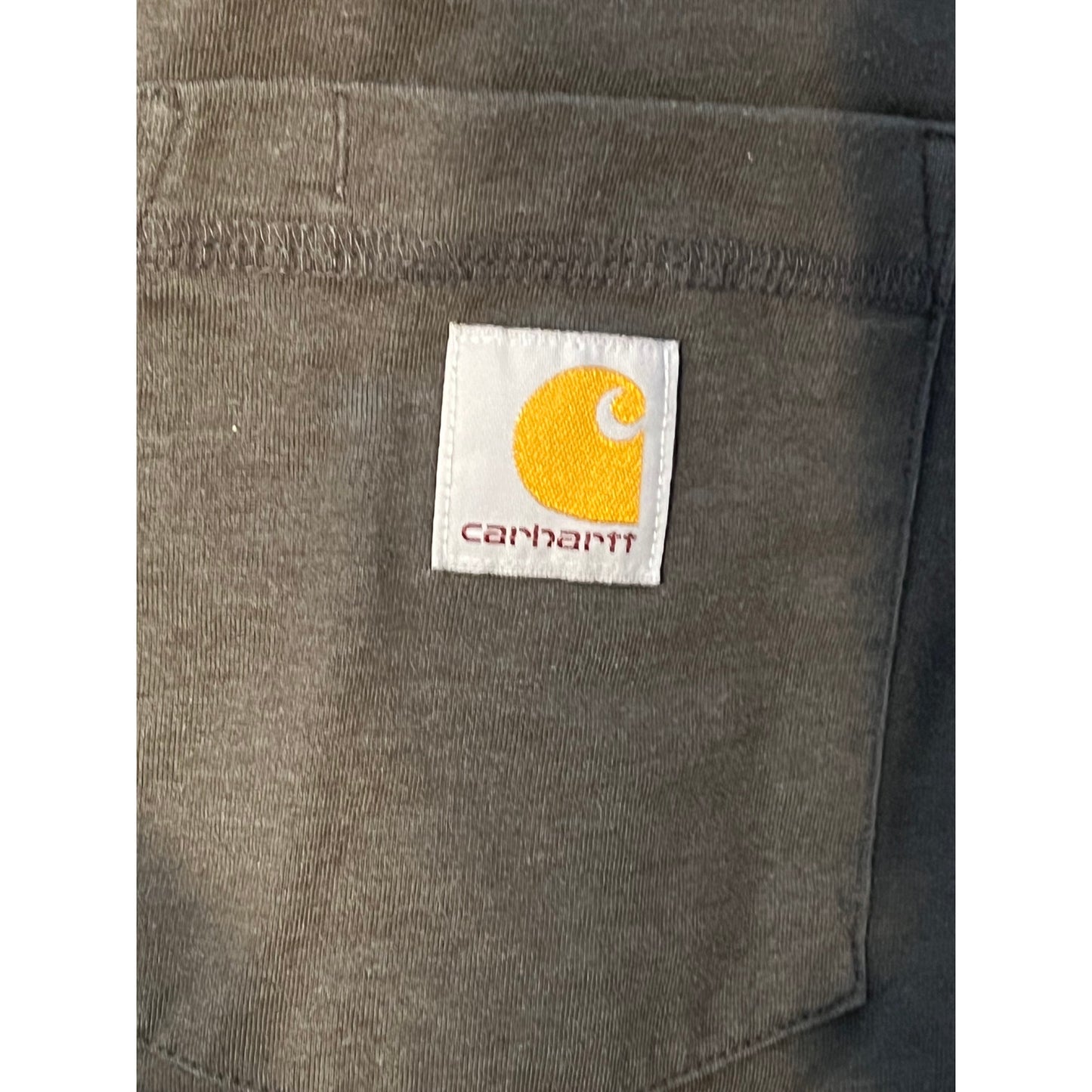 T-shirt gris anthracite Carhartt coupe décontractée avec poche pour homme taille M