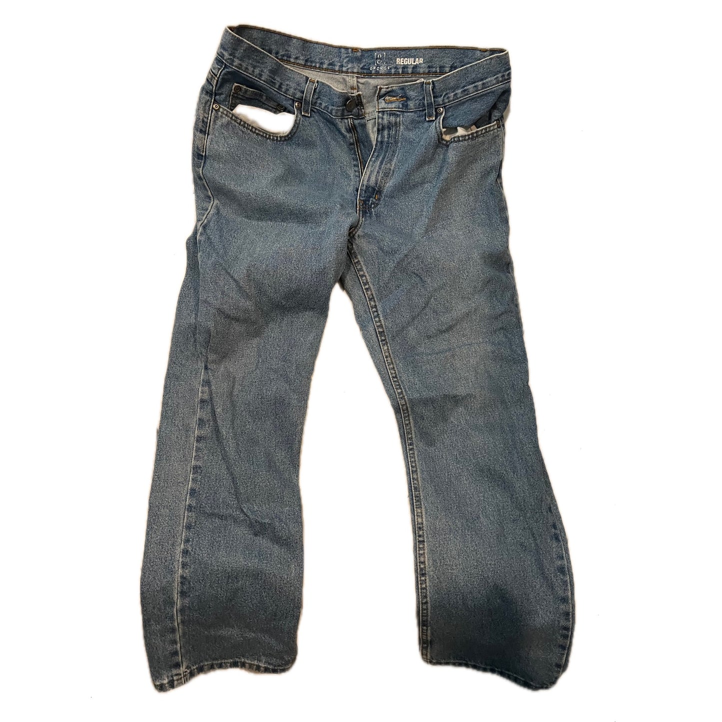 George Regular Blue Jeans Mens 34x30